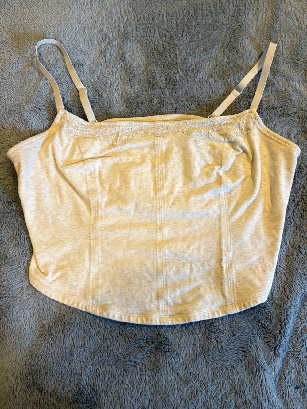 aerie Superchill Cream Corset Bralette